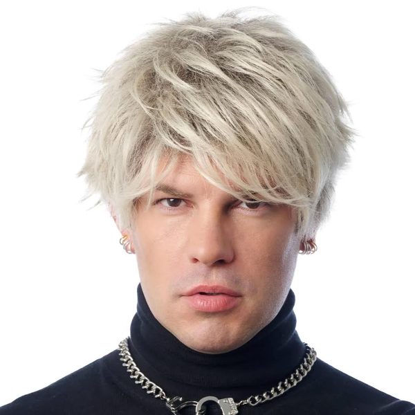 Rap Rocker Adult Blonde Costume Wig Online Sale