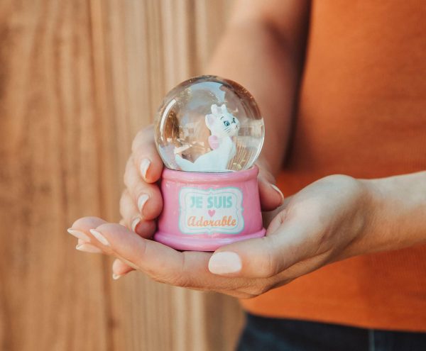 Disney Aristocats Marie  Je Suis Adorable  Light-Up Mini Snow Globe Fashion - Image 3