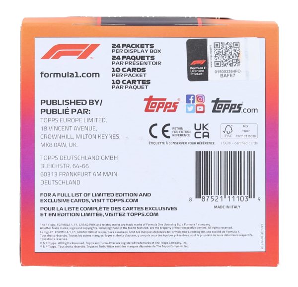 2022 Topps Formula 1 Turbo Attax Display Box | 24 Packs Hot on Sale - Image 2