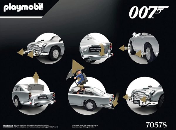 James Bond Playmobil 70578 Aston Martin DB5 Building Set | Goldfinger Edition For Sale - Image 3