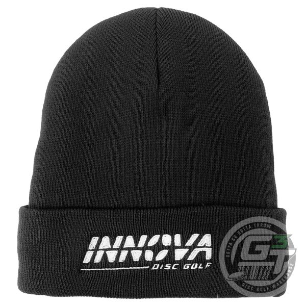 Innova Burst Logo Fleece Lined Knit Cuff Beanie Winter Disc Golf Hat Supply
